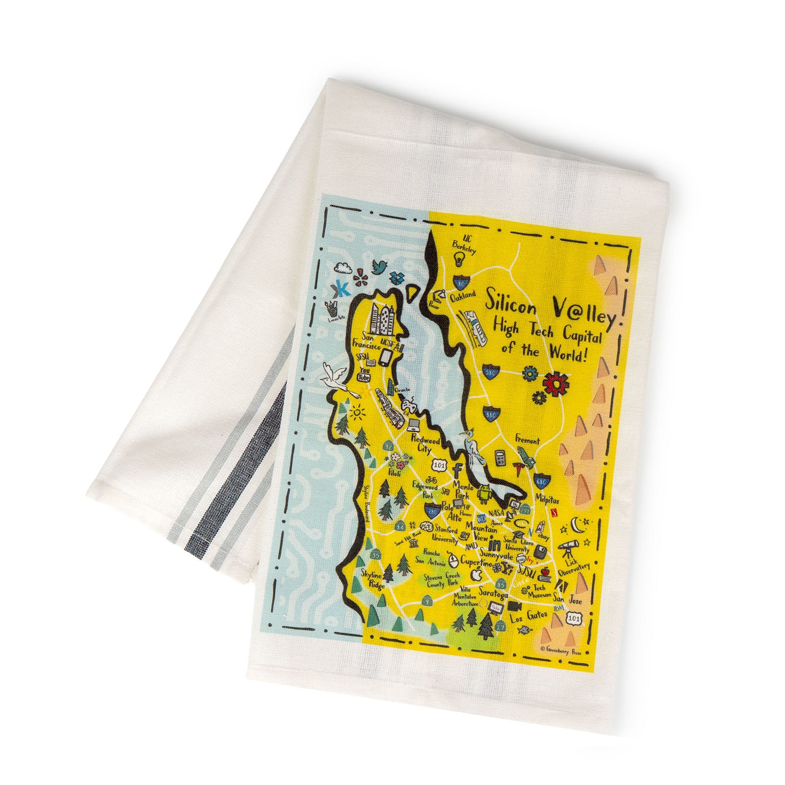 Silicon Valley Tea Towel