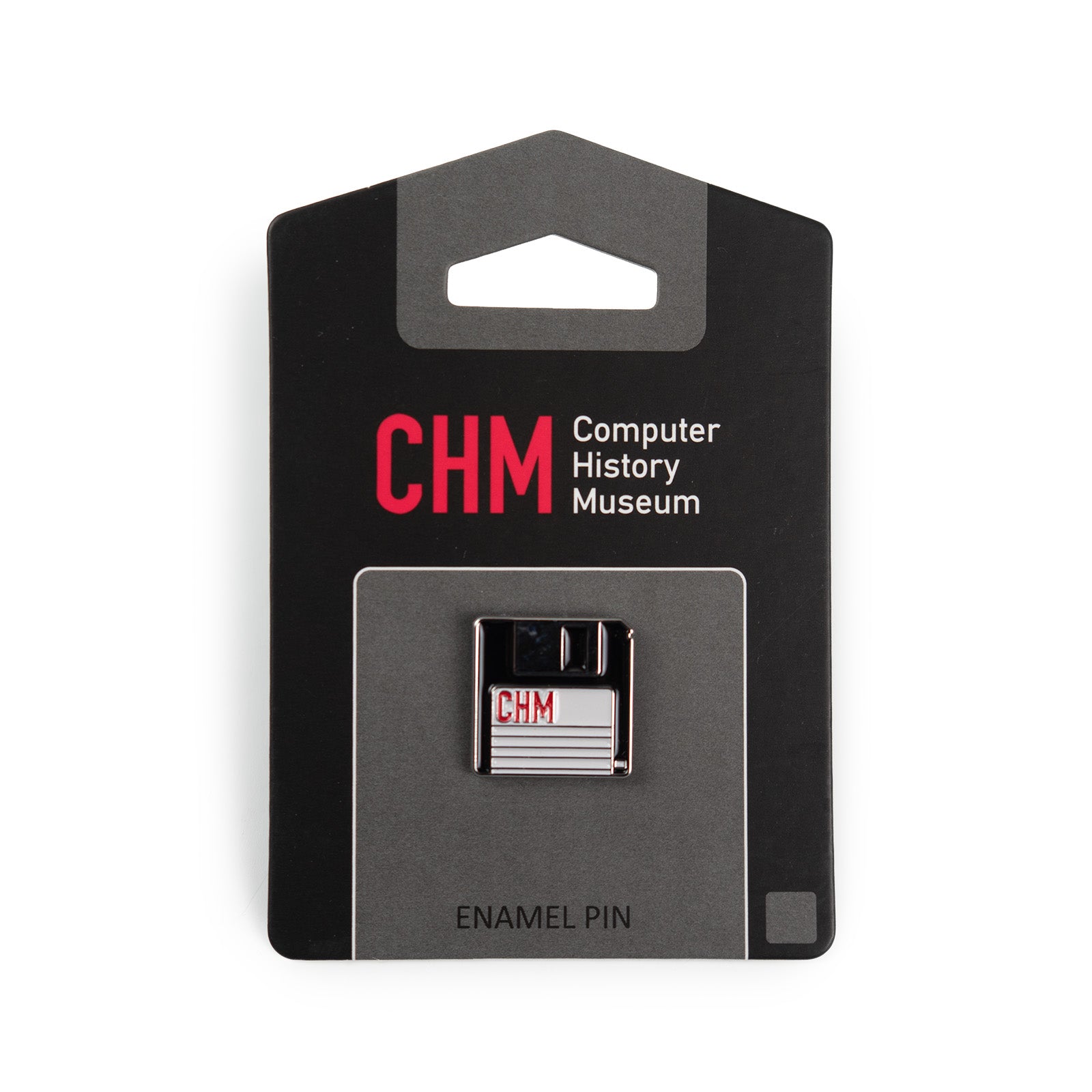 Floppy Disk Pin Black