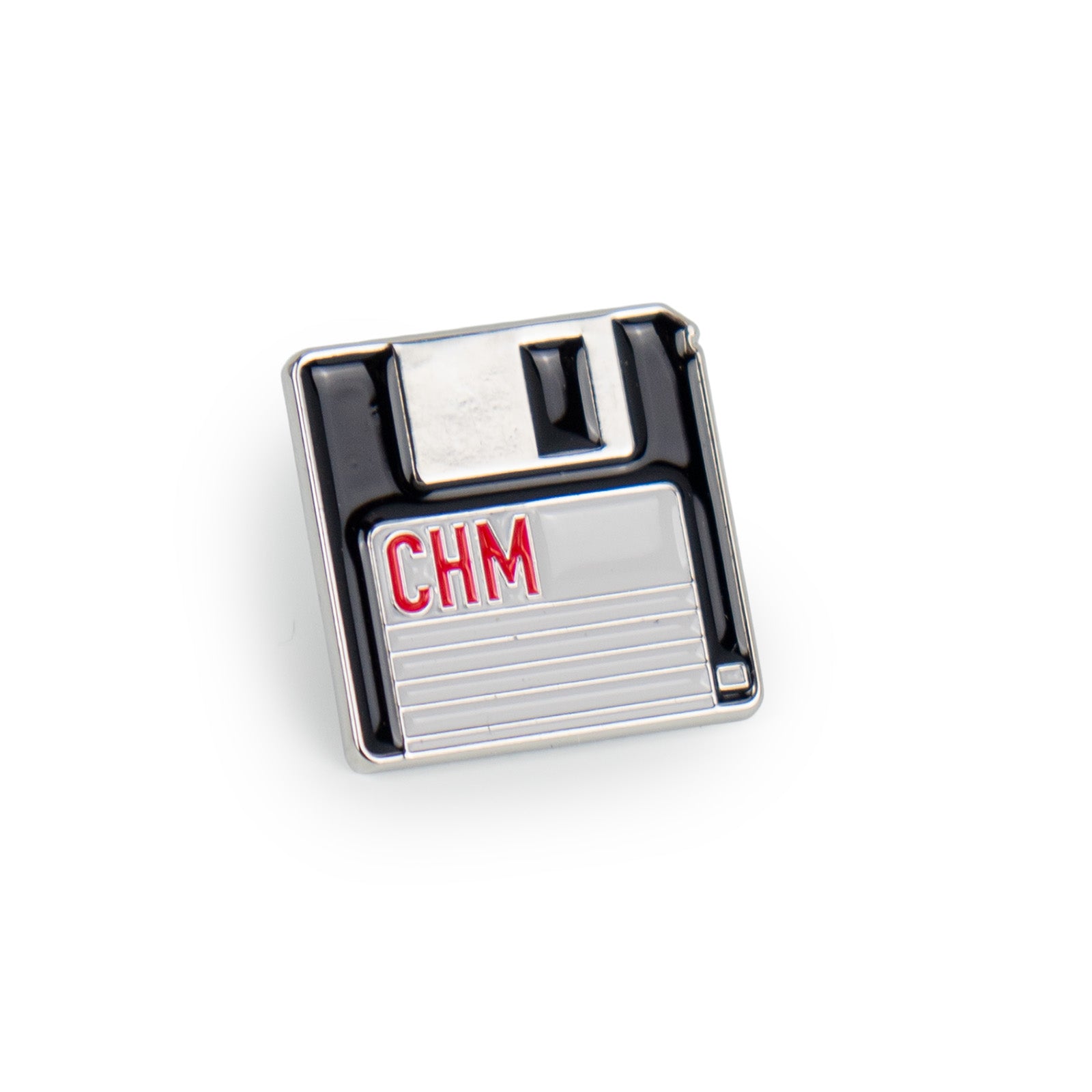 Floppy Disk Pin Black