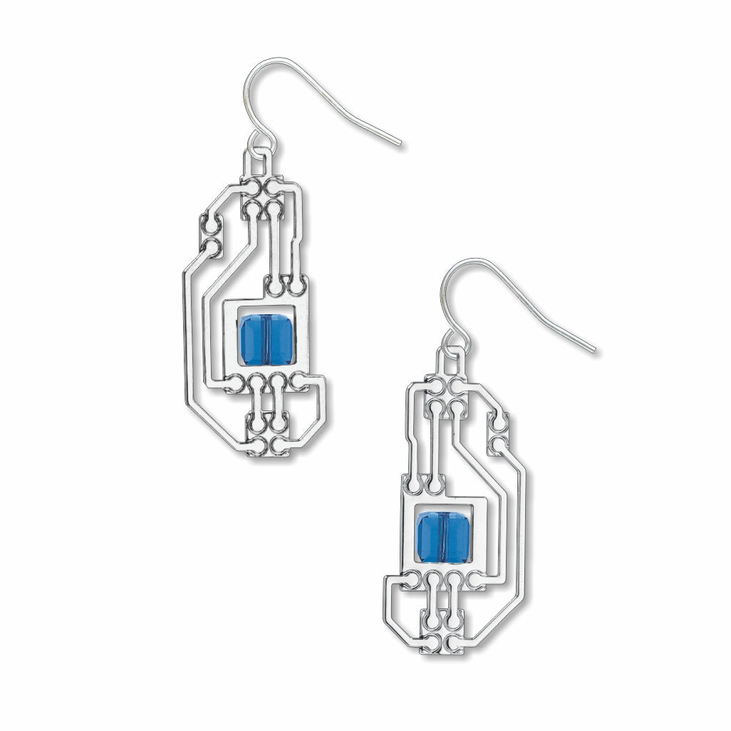 Circuits Earring - Blue