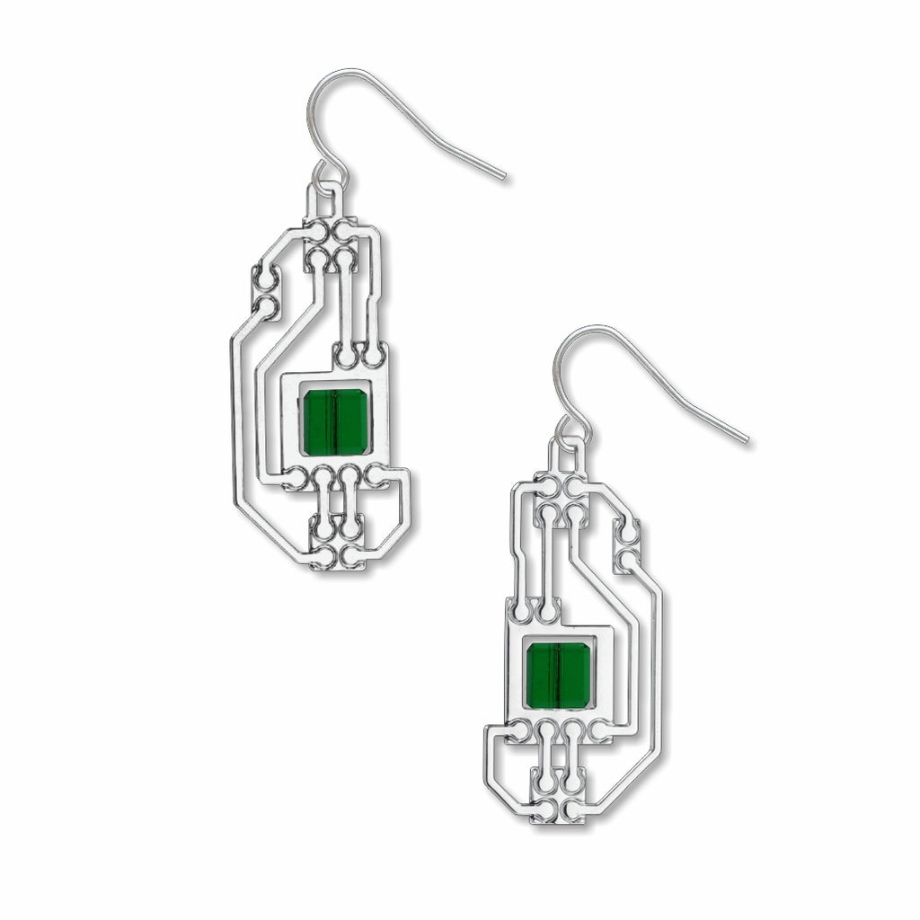 Circuits Earring - Green