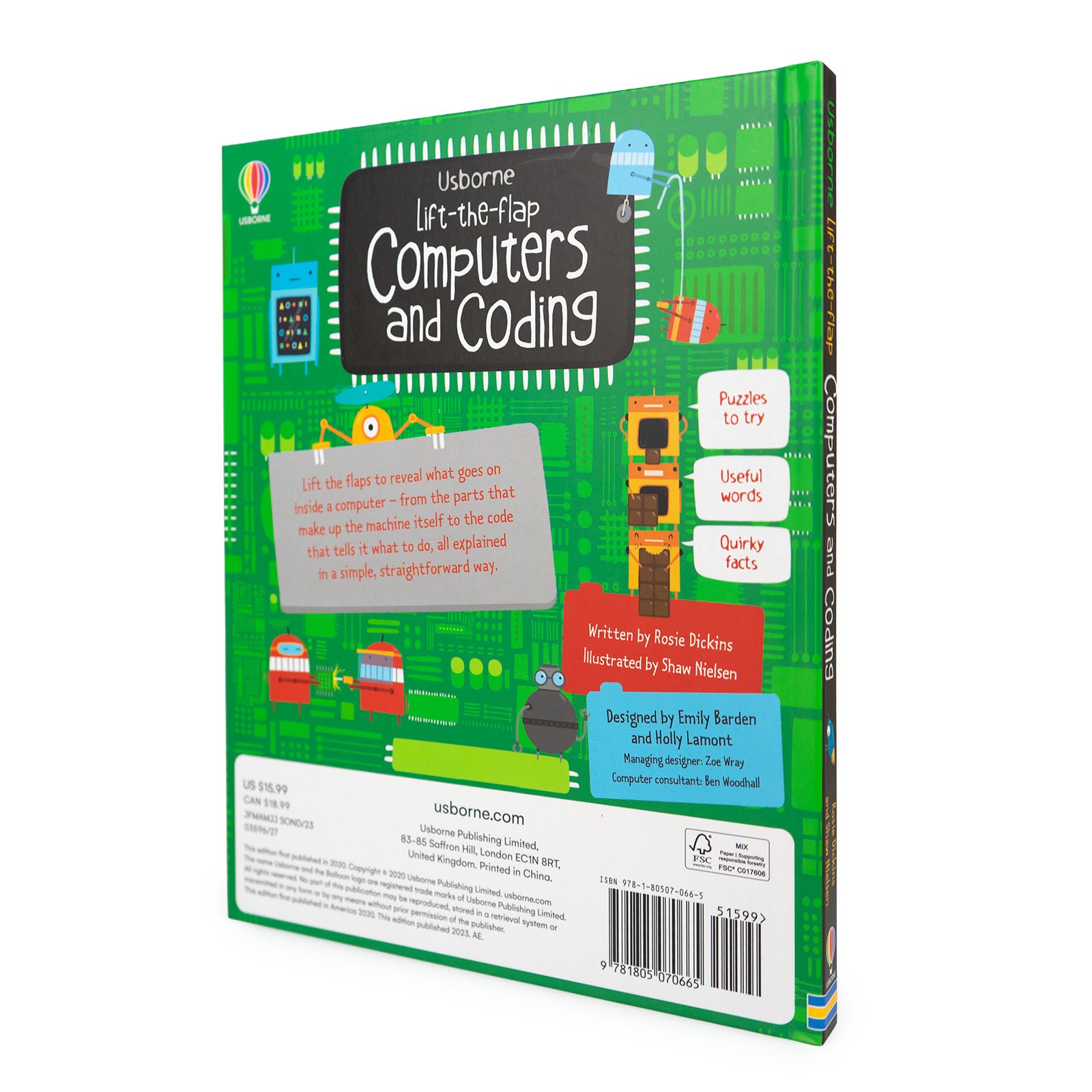Lift-the-Flap Computers and Coding