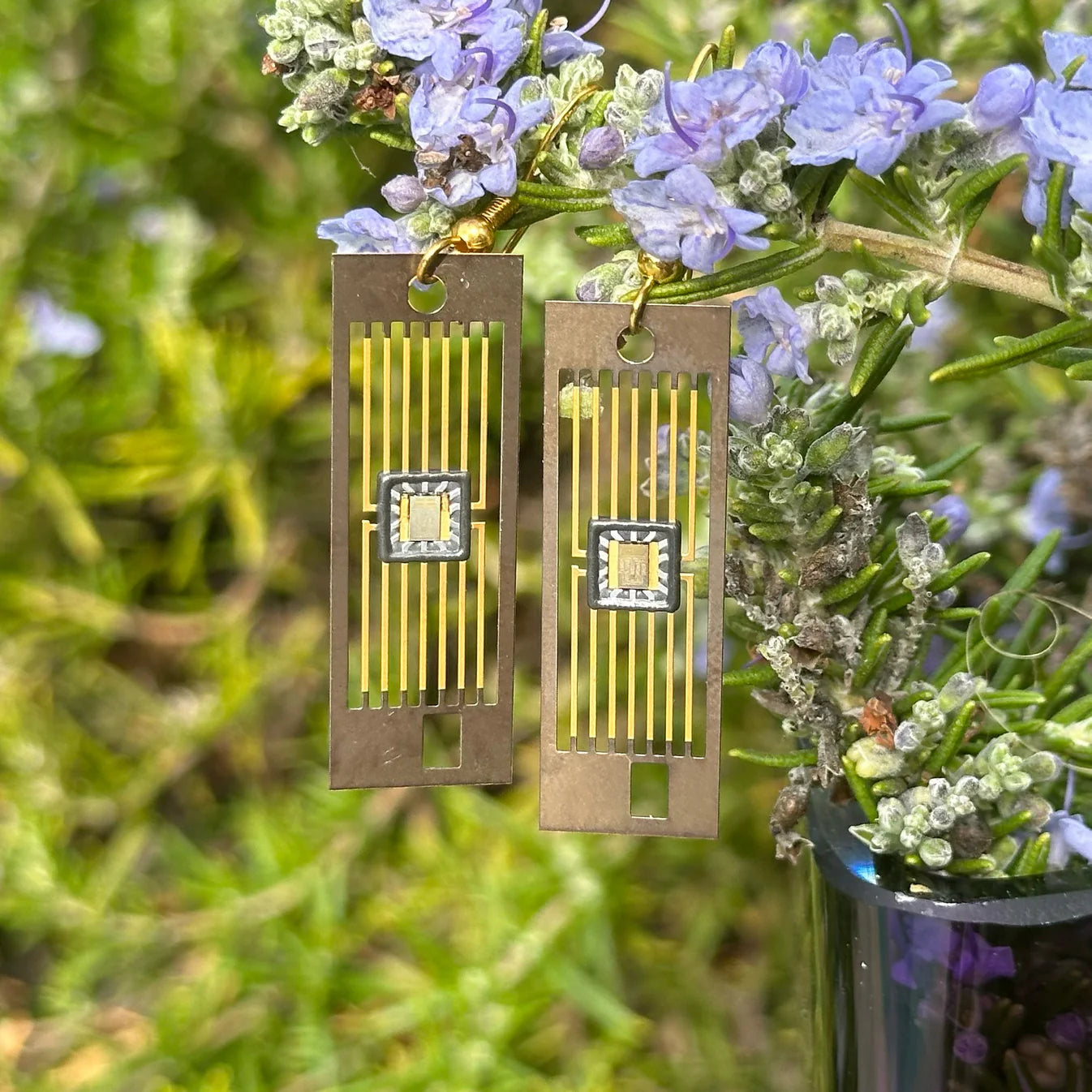 Stargate Earrings with IC Chip