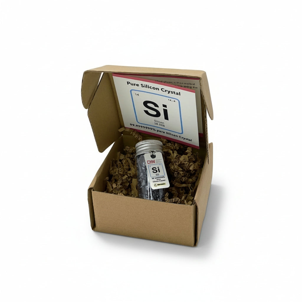 Vial of Silicon Crystals