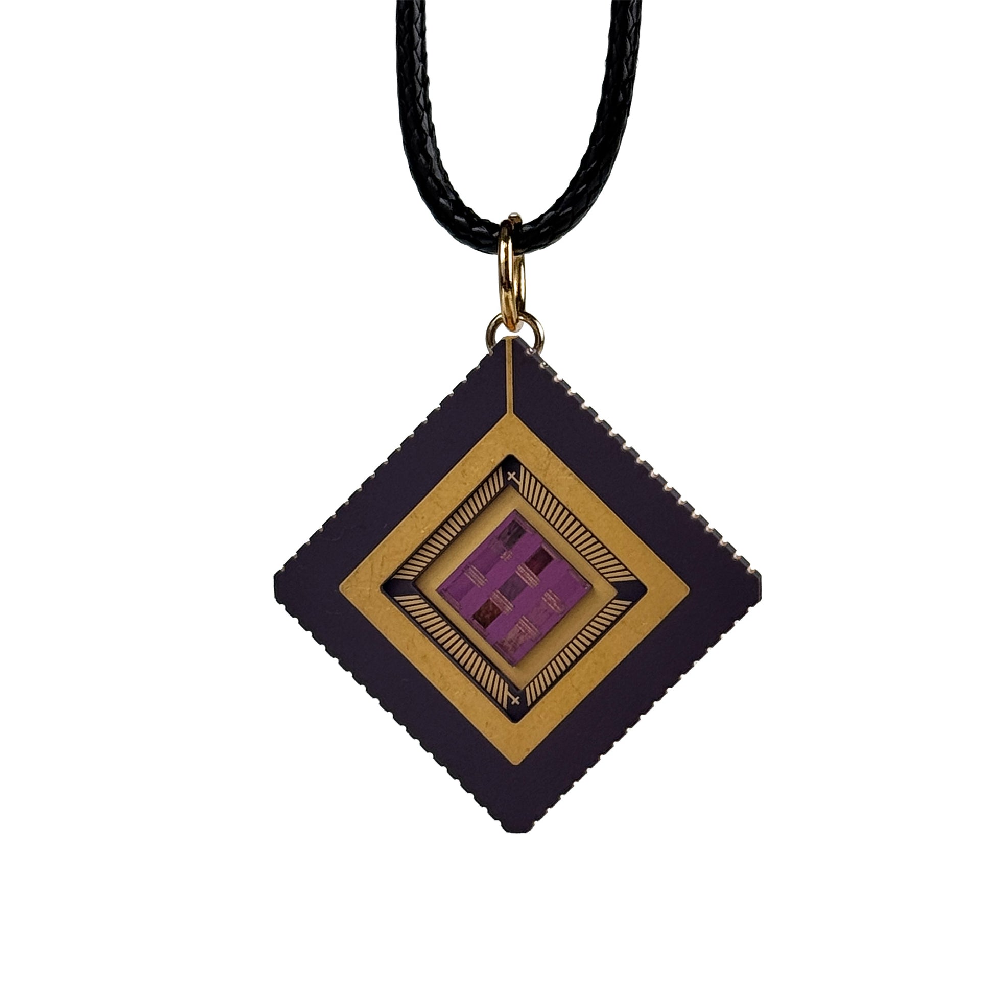 Square Pendant with IC Chip